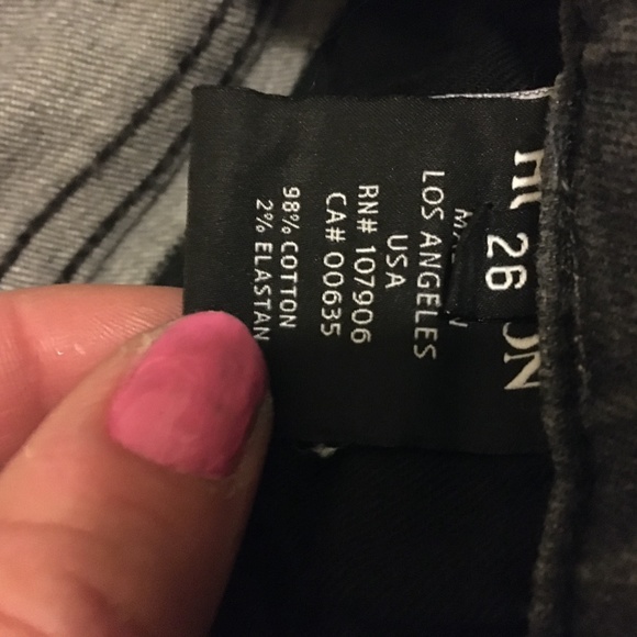 Hudson Gray Studded Jeans, 26 - Picture 4 of 4